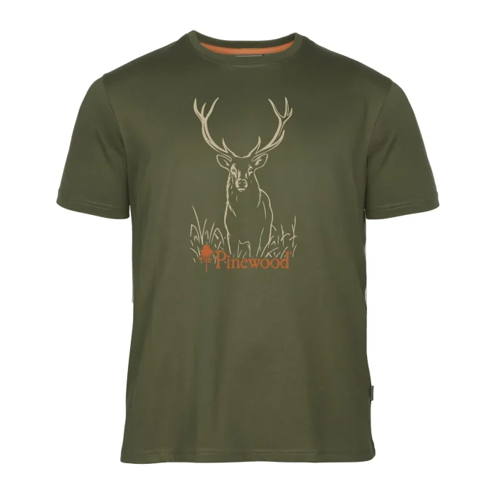 Koszulka Męska PINEWOOD Red Deer - Green (5452)